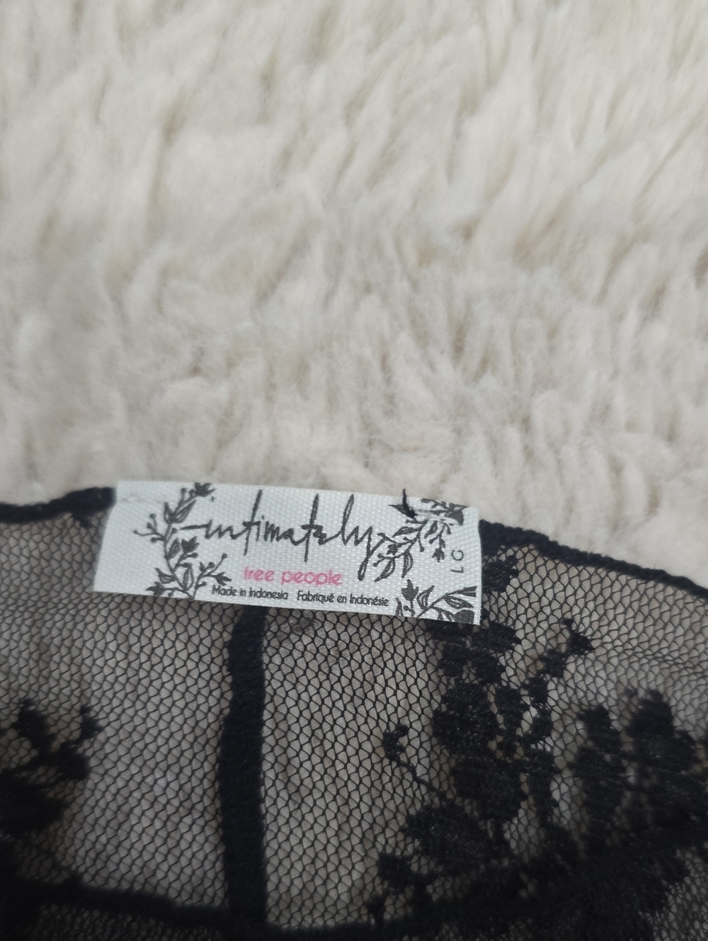 Free People Black Sheer Long-Sleeve Mock Neck Top - Picture 2 of 5